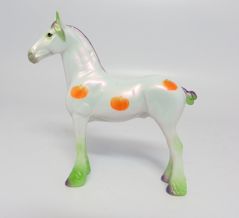 MY LITTLE PUMPKIN-OOAK PUMPKIN DRAFTER CHIP MODEL HORSE 10/18/17