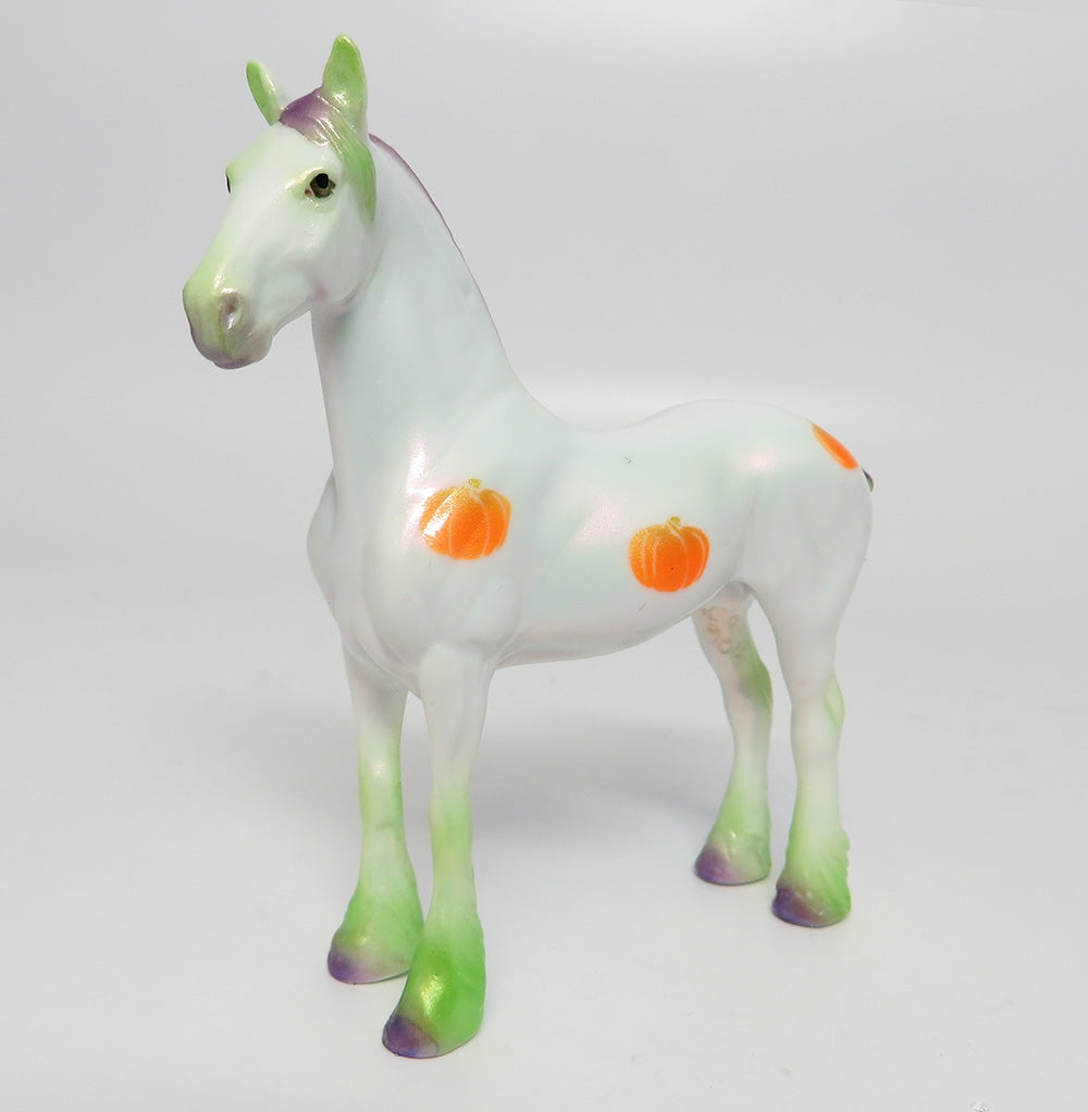 MY LITTLE PUMPKIN-OOAK PUMPKIN DRAFTER CHIP MODEL HORSE 10/18/17