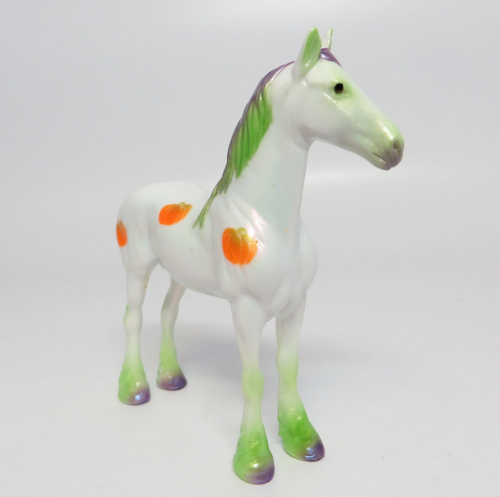 MY LITTLE PUMPKIN-OOAK PUMPKIN DRAFTER CHIP MODEL HORSE 10/18/17