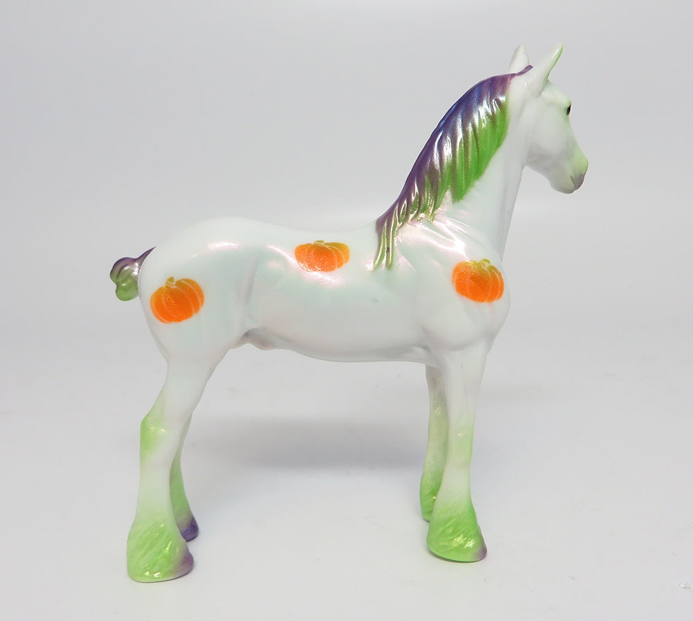 MY LITTLE PUMPKIN-OOAK PUMPKIN DRAFTER CHIP MODEL HORSE 10/18/17