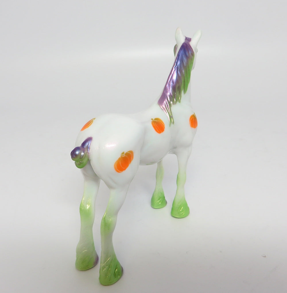 MY LITTLE PUMPKIN-OOAK PUMPKIN DRAFTER CHIP MODEL HORSE 10/18/17