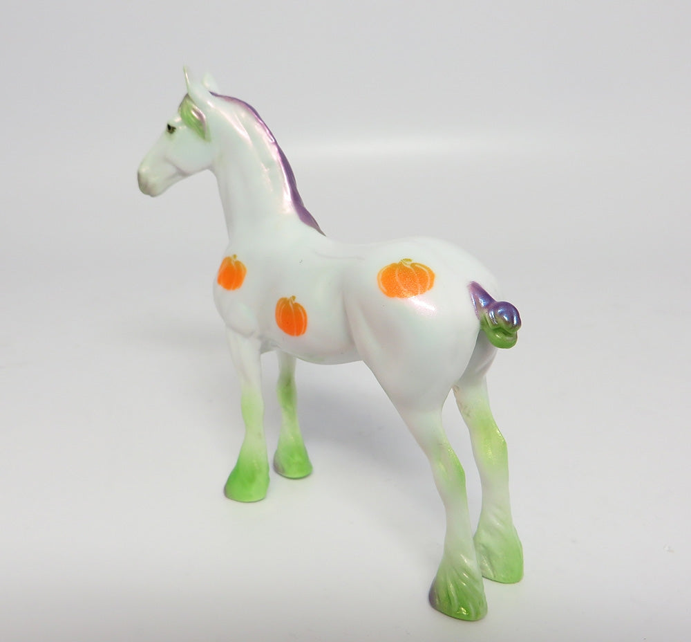 MY LITTLE PUMPKIN-OOAK PUMPKIN DRAFTER CHIP MODEL HORSE 10/18/17