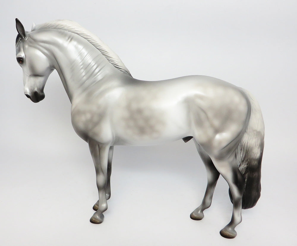 HOLY DIVER~OOAK DAPPLE GREY ANDALUSIAN MODEL HORSE 10/17/17