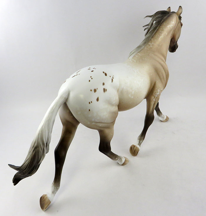 COOL POCO DOT-OOAK APPALOOSA PALOUSE MODEL HORSE BY SHERYL LEISURE 11/10/16