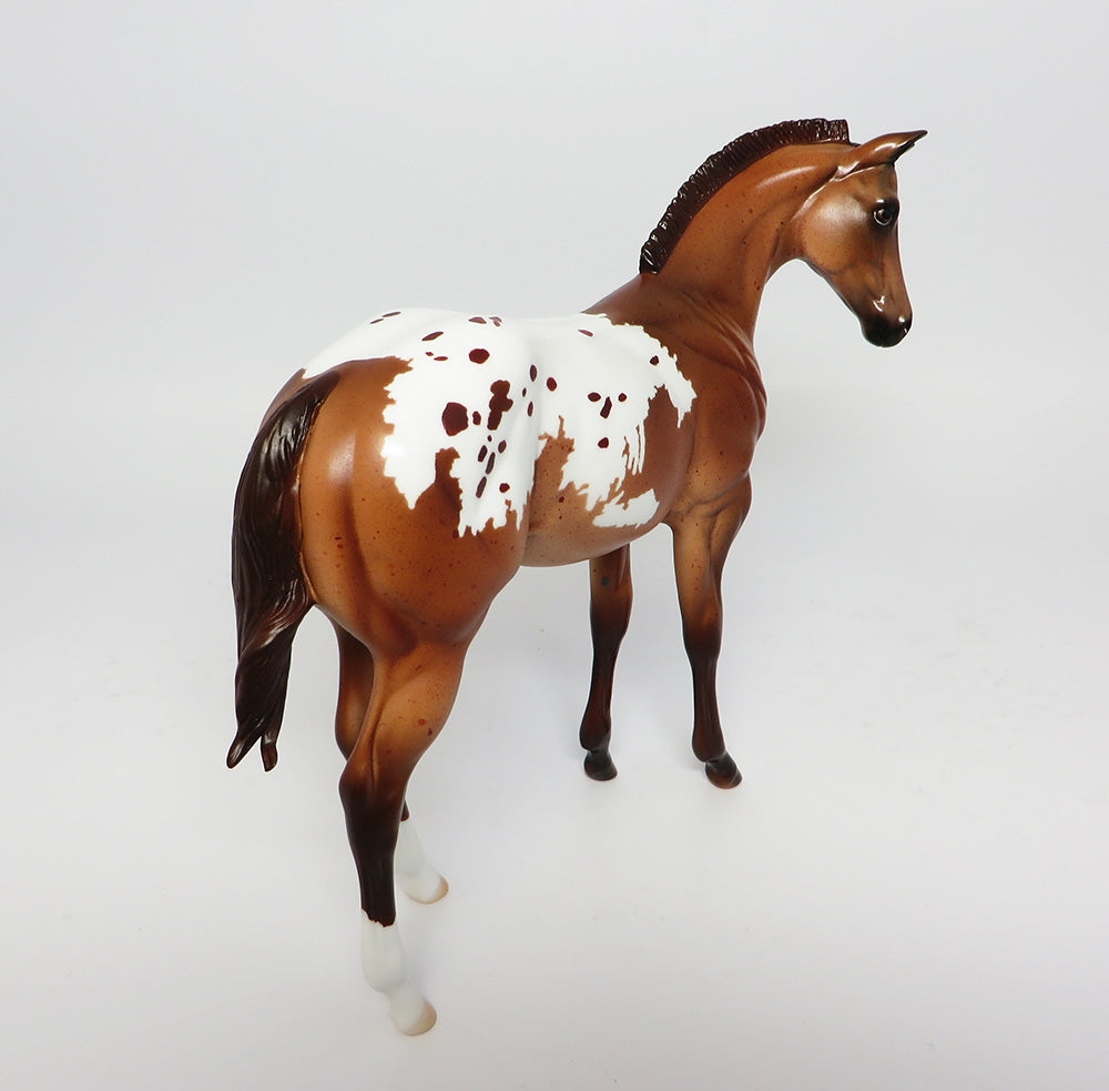TWAIN~OOAK CHESTNUT APPALOOSA WEANLING MODEL HORSE 10/17/17