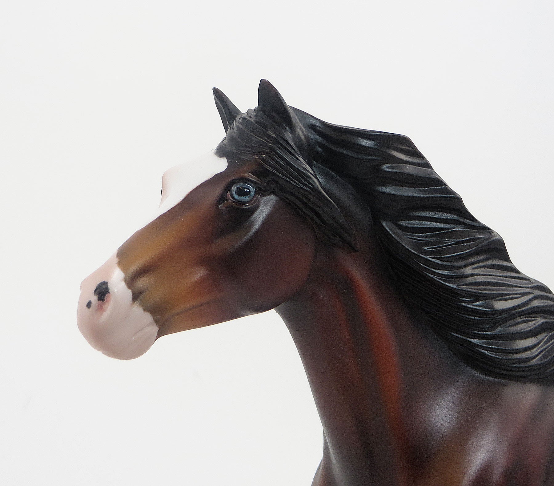 DIRE STRAITS - OOAK Bay Dappled Mustang Model Horse - 8/28