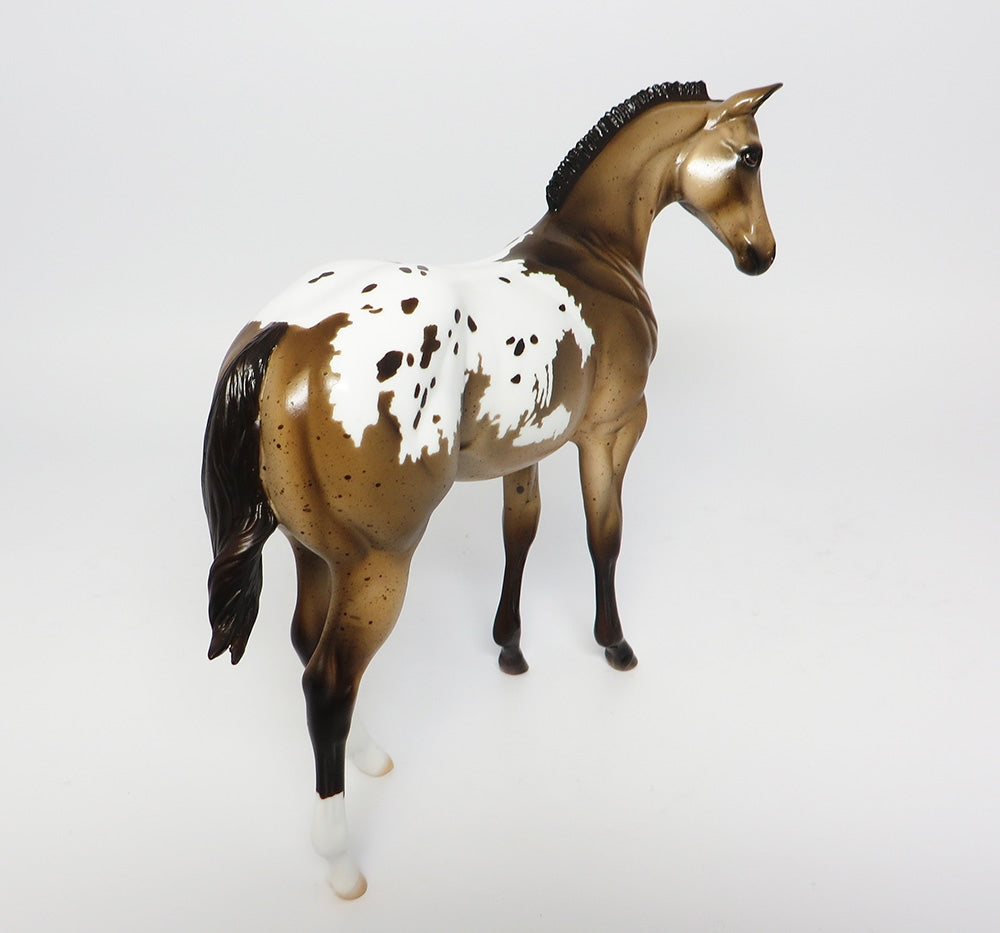 TOLKIEN~OOAK BUCKSKIN APPALOOSA WEANLING MODEL HORSE 10/17/17