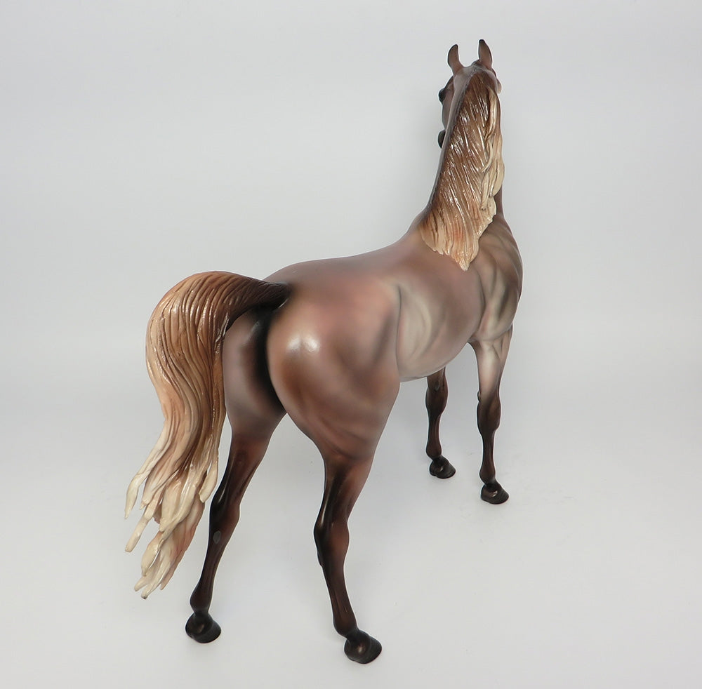 NASHVILLE~OOAK DAPPLE ROSE GREY ARABIAN MODEL HORSE 10/18/17