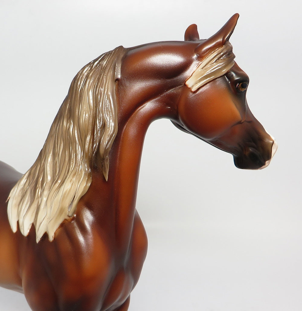 MAGNIFICENT~OOAK DAPPLE CHESTNUT ARABIAN MODEL HORSE 10/18/17