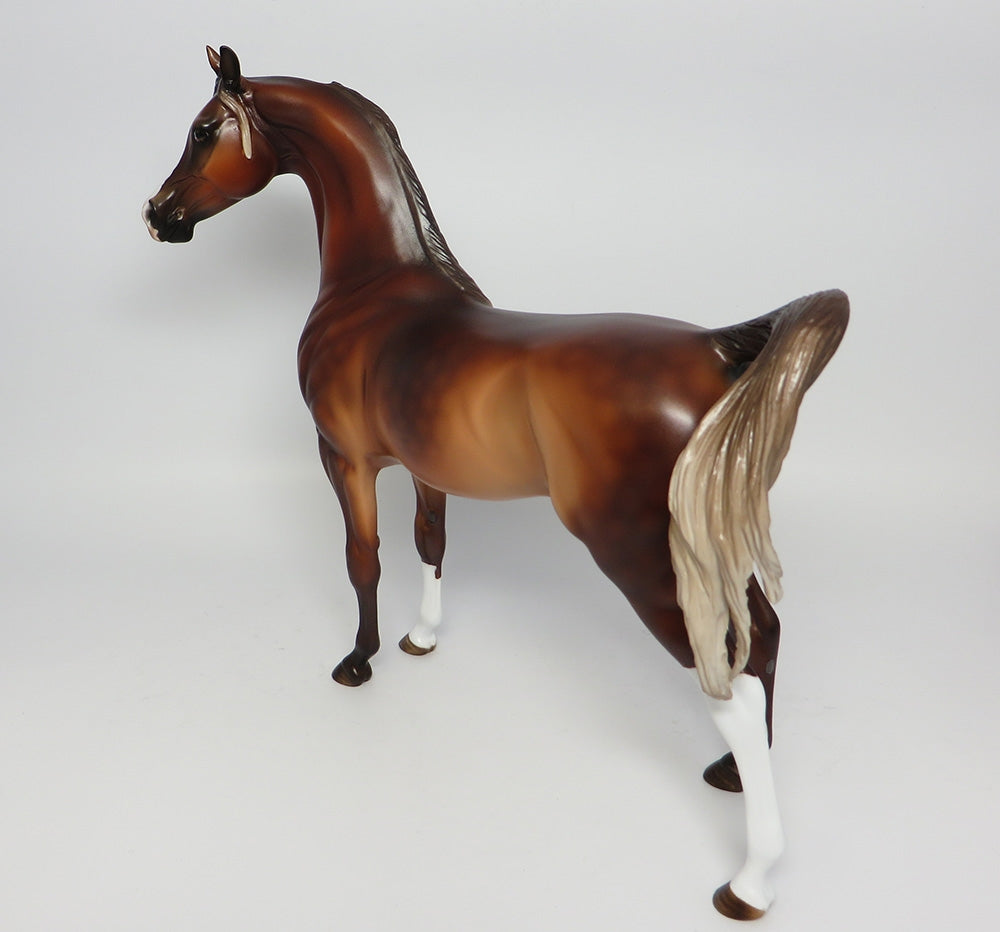 MAGNIFICENT~OOAK DAPPLE CHESTNUT ARABIAN MODEL HORSE 10/18/17