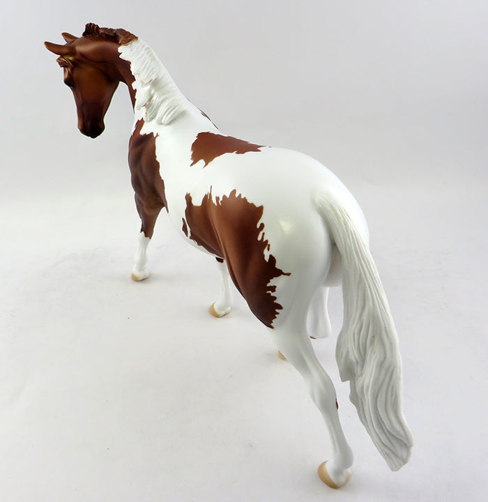 FANTA-OOAK CHESTNUT PINTO PONY MARE MODEL HORSE BY DAWN QUICK 11/14/16