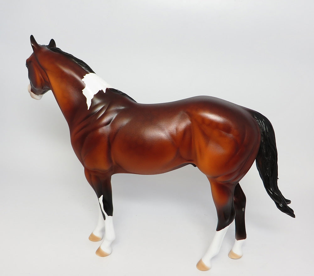 KASH ME OUT-OOAK DAPPLE BAY PINTO  ISH MODEL HORSE BY DAWN QUICK 10/19/17