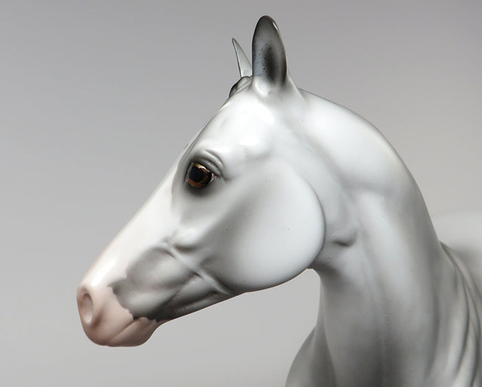 THE JAZZ SINGER-OOAK DAPPLE GREY PAINT ISH MODEL HORSE 5/27