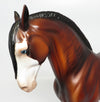 DEENO-OOAK BAY PINTO ANDALUSIAN MODEL HORSE BY DAWN QUICK 10/1917