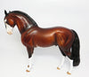 DEENO-OOAK BAY PINTO ANDALUSIAN MODEL HORSE BY DAWN QUICK 10/1917
