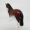 DEENO-OOAK BAY PINTO ANDALUSIAN MODEL HORSE BY DAWN QUICK 10/1917