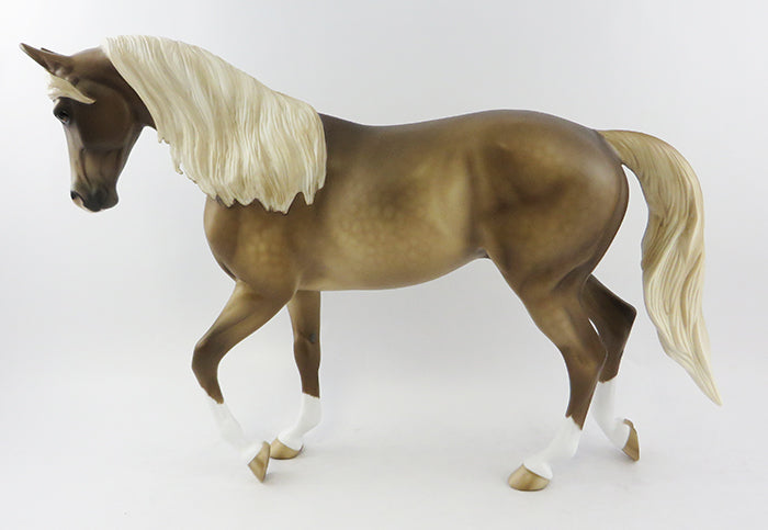 WHAT'S TRENDING-OOAK DAPPLE CHESTNUT  THOROUGHBRED MODEL HORSE 11/11/16