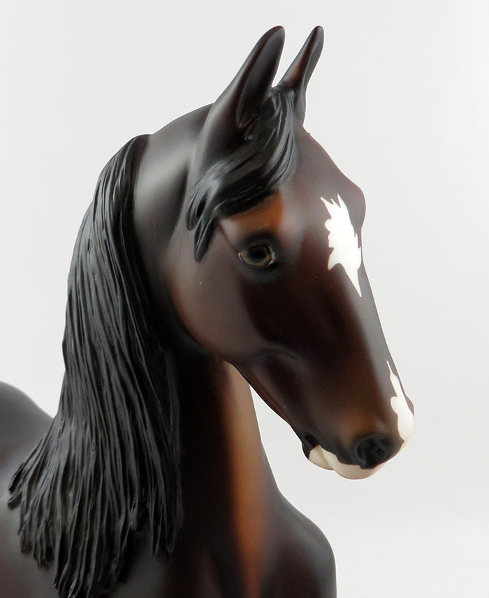 SHOW STEPPIN-OOAK SEAL BAY SADDLBRED MODEL HORSE 11/11/16