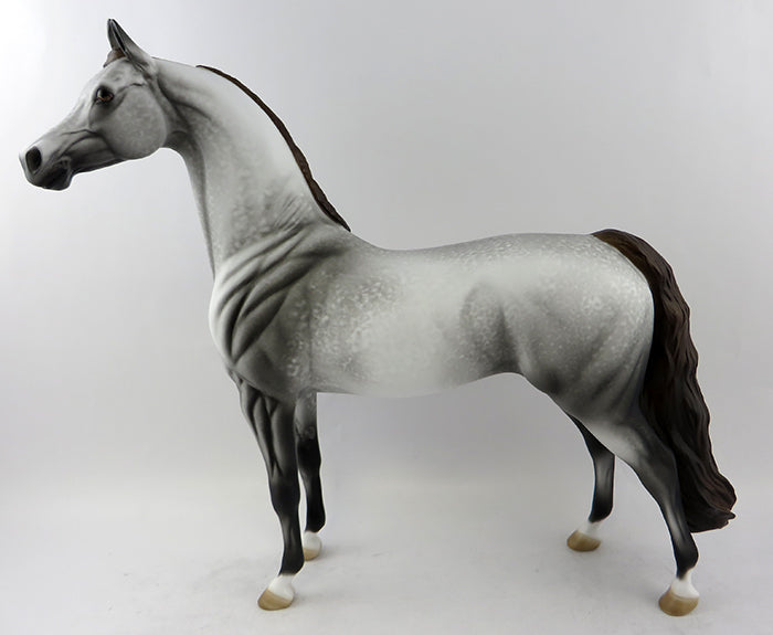 CASTAWAY-OOAK GREY ARABIAN MODEL HORSE BY ALLEN KATT 11/14/16