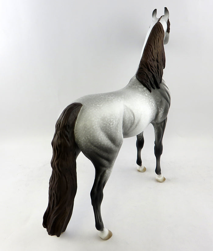 CASTAWAY-OOAK GREY ARABIAN MODEL HORSE BY ALLEN KATT 11/14/16