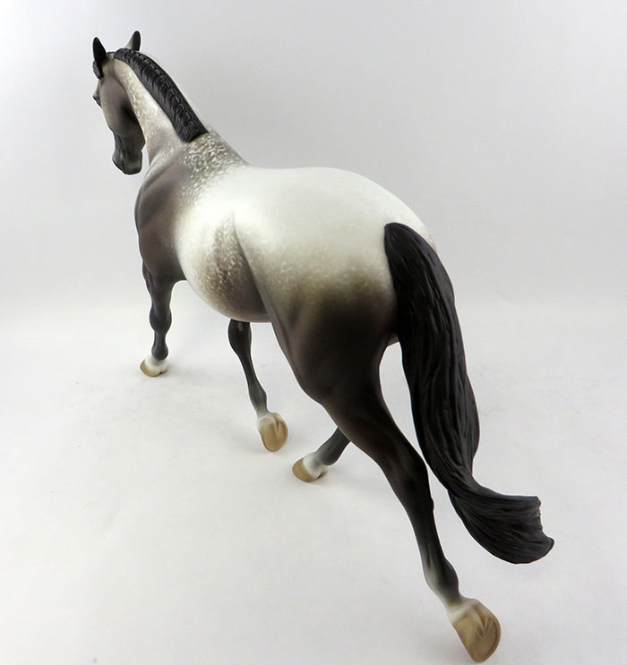 SHIFTING GEARS-OOAK GREY PALOUSE MODEL HORSE BY ALLEN KATT 11/14/2016