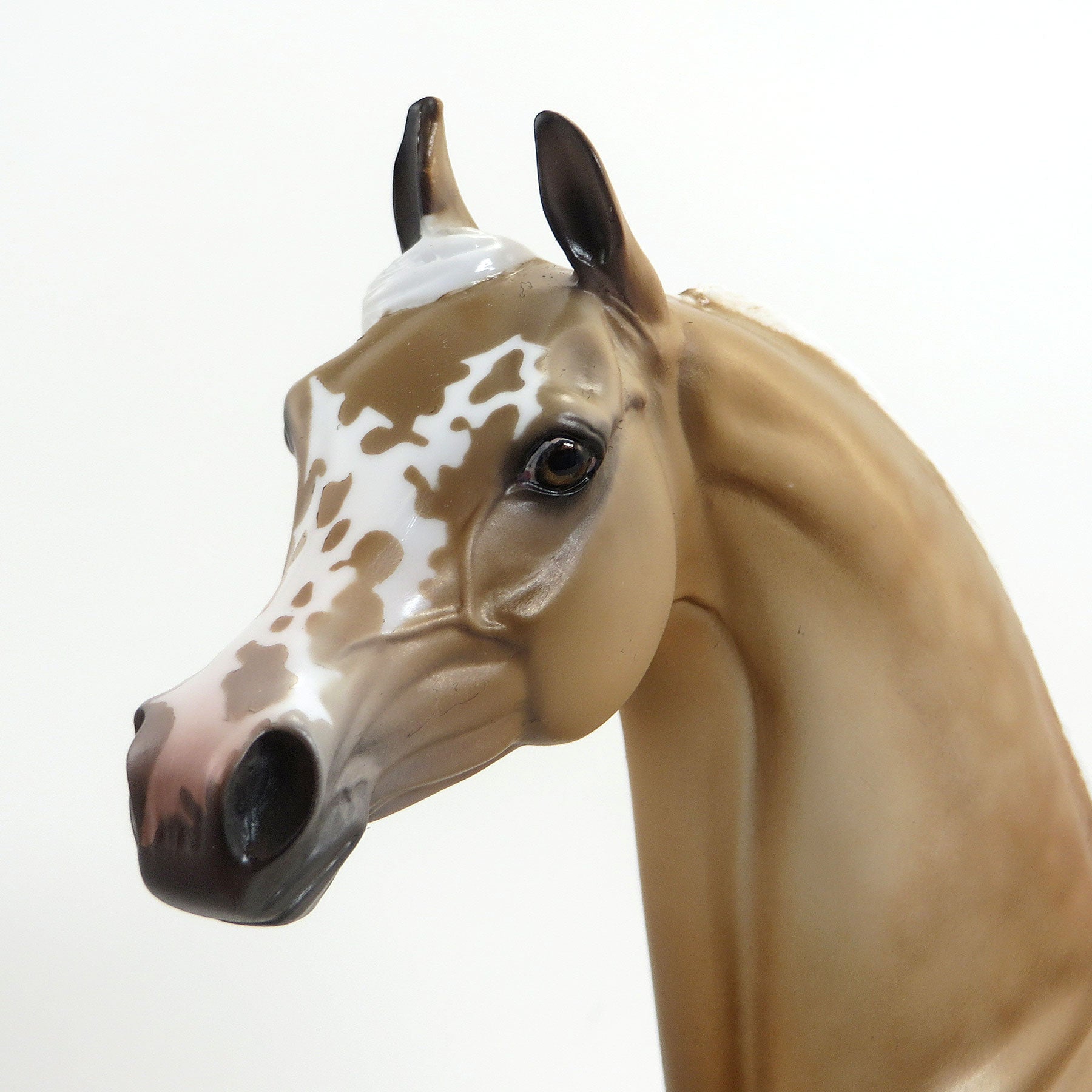 HELAKU - OOAK Dapple Palomino Arabian Model Horse - 8/28