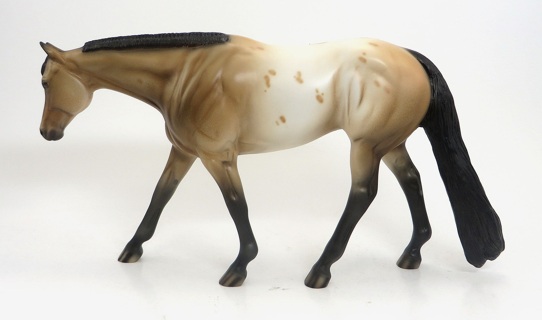 LOST HORIZON - OOAK Buckskin Appaloosa Western Pleasure Model Horse - 8/28