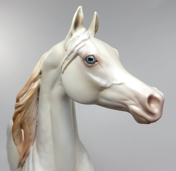 WALKS ON GOLD-OOAK DAPPLE PERLINO ARABIAN MODEL HORSE BY CARRIE KELLER 5/27