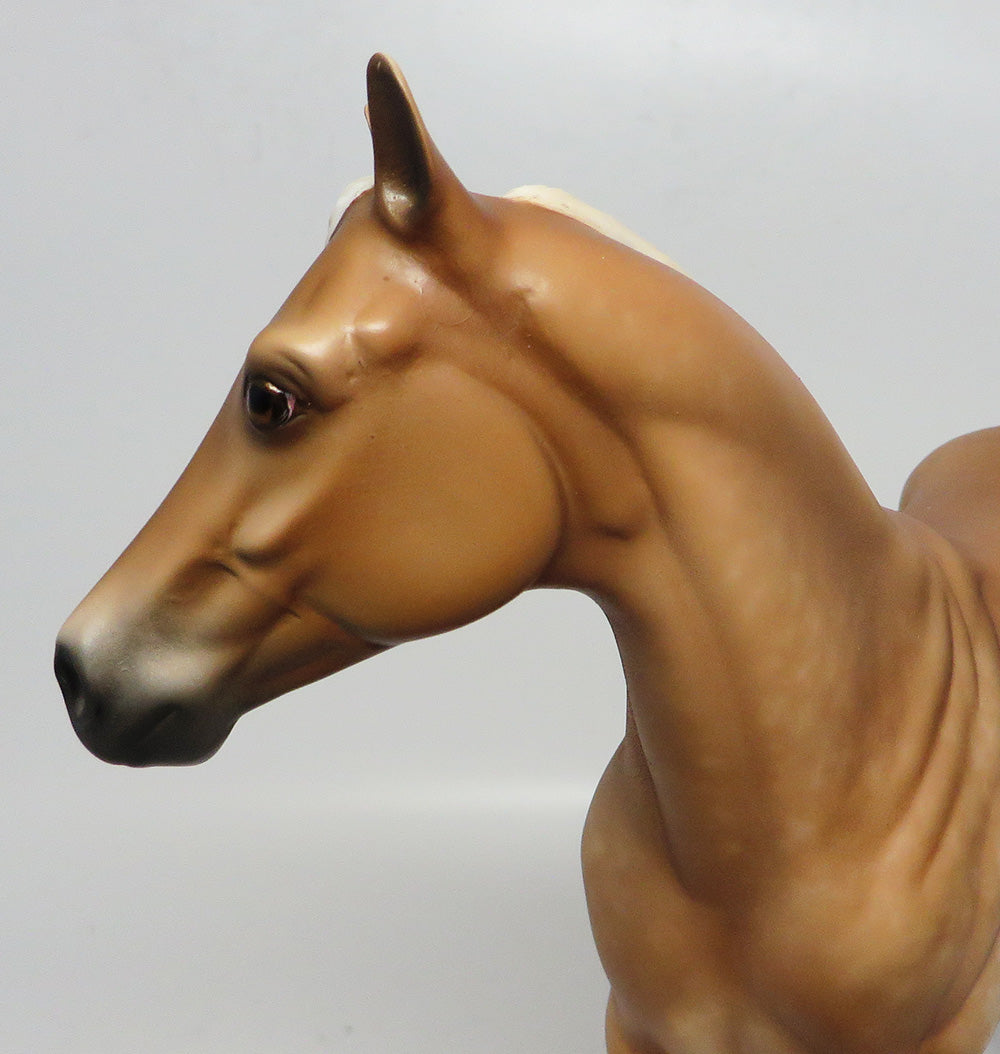 ROWDY COWBOY~OOAK DAPPLE PALOMINO ISH MODEL HORSE BY SHERYL LEISURE 4/13