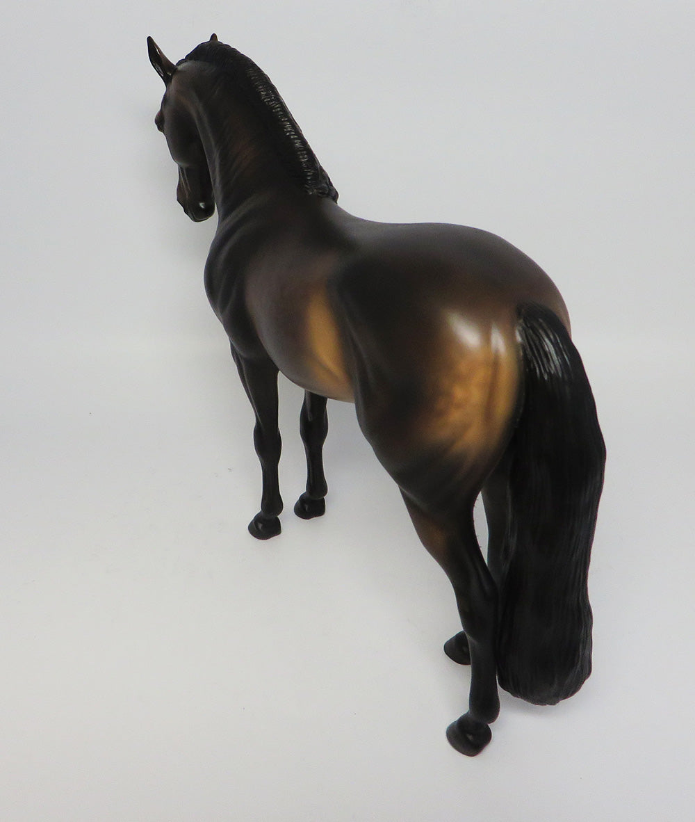 PECOS~OOAK STAR DAPPLE BAY ANDALUSIAN MODEL HORSE 4/13