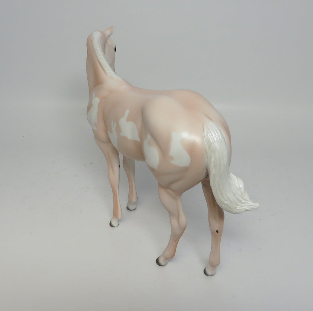PEACHY PINK BUNNY-OOAK EASTER WEANLING MODEL HORSE 4/13/17
