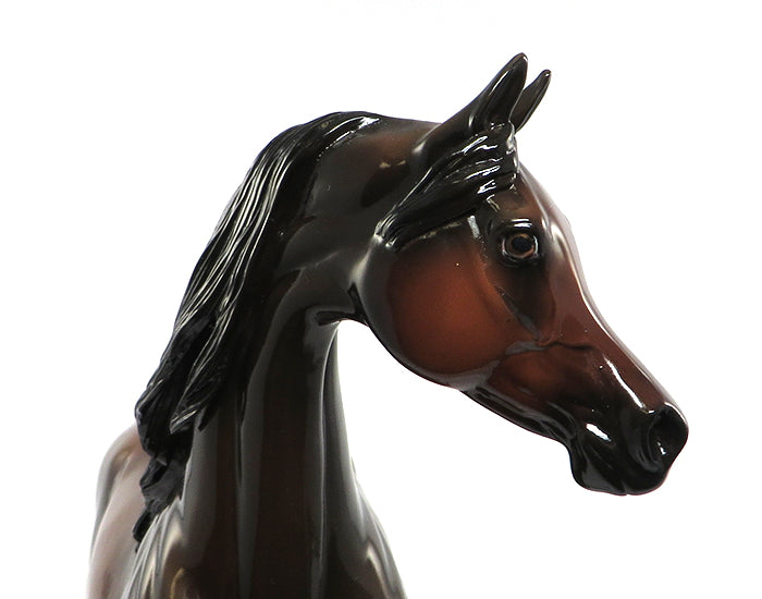 ABBEY ROAD-OOAK DARK BAY ARABIAN MODEL HORSE BY AL 6/2