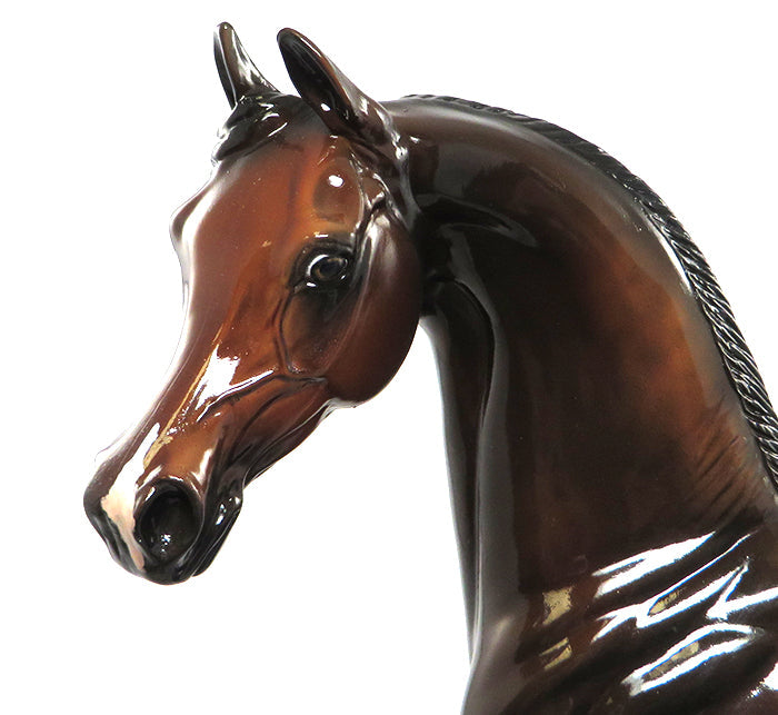 ABBEY ROAD-OOAK DARK BAY ARABIAN MODEL HORSE BY AL 6/2