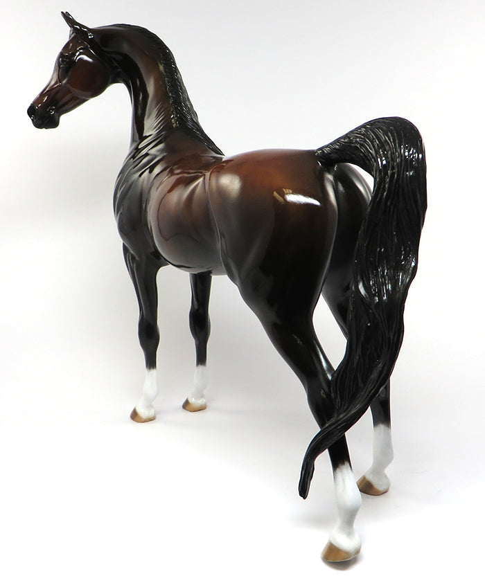 ABBEY ROAD-OOAK DARK BAY ARABIAN MODEL HORSE BY AL 6/2