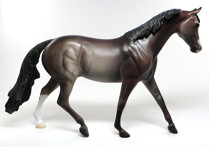 DUSTY ROSE-OOAK MULBERRY GREY PONY MODEL HORSE 6/10