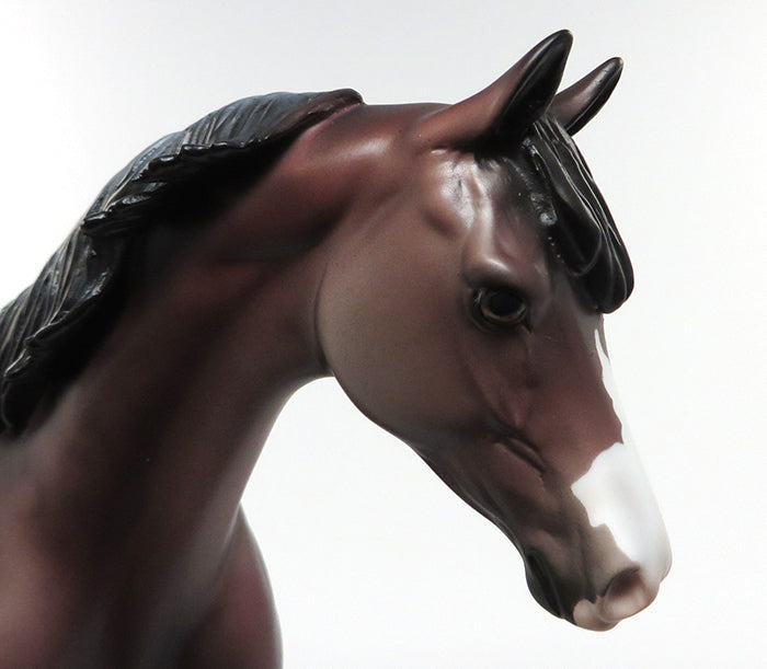 DUSTY ROSE-OOAK MULBERRY GREY PONY MODEL HORSE 6/10