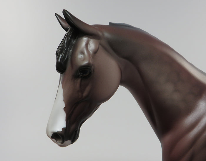 DUSTY ROSE-OOAK MULBERRY GREY PONY MODEL HORSE 6/10