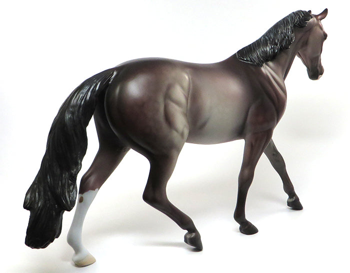 DUSTY ROSE-OOAK MULBERRY GREY PONY MODEL HORSE 6/10
