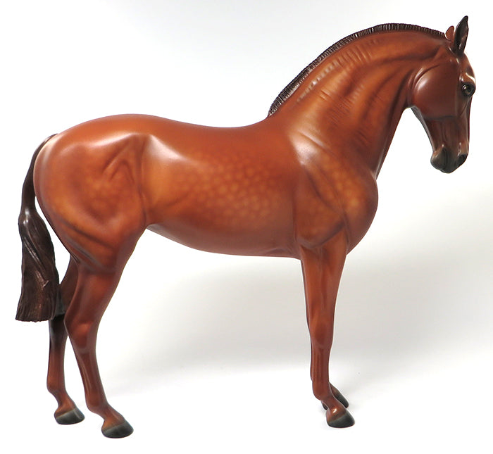 CENTRAL PARK-OOAK DAPPLE CHESTNUT ANDALUSIAN MARE MODEL HORSE 6/2