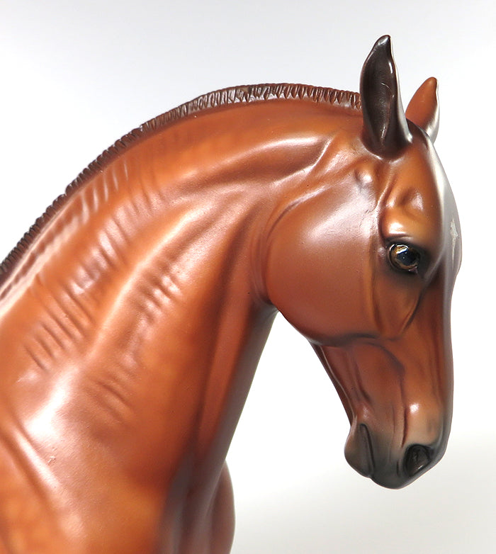 CENTRAL PARK-OOAK DAPPLE CHESTNUT ANDALUSIAN MARE MODEL HORSE 6/2