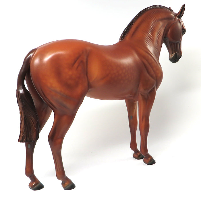 CENTRAL PARK-OOAK DAPPLE CHESTNUT ANDALUSIAN MARE MODEL HORSE 6/2