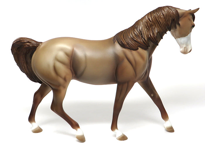 DIRTY APRON-OOAK CHAMPAGNE PONY MODEL HORSE 6/10