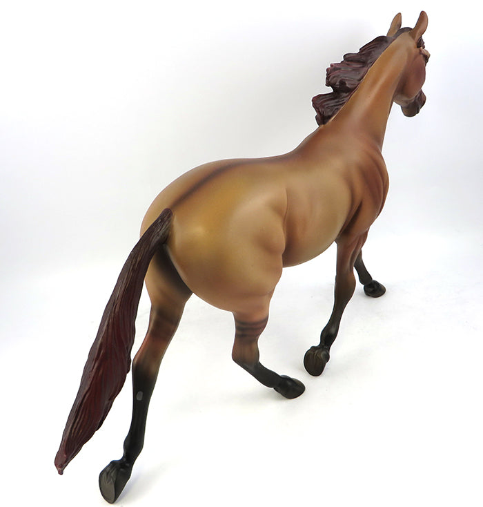 DUN NO MORE-OOAK RED DUN PALOUSE MODEL HORSE 11/22/16