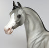 STEEL N LACE-OOAK DAPPLE GREY ARABIAN MODEL HORSE 6/3
