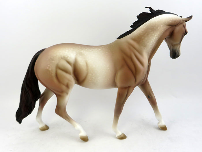 TRIPP-OOAK DAPPLE CHESTNUT GOING GREY PONY MODEL HORSE BY AL 11/18/16