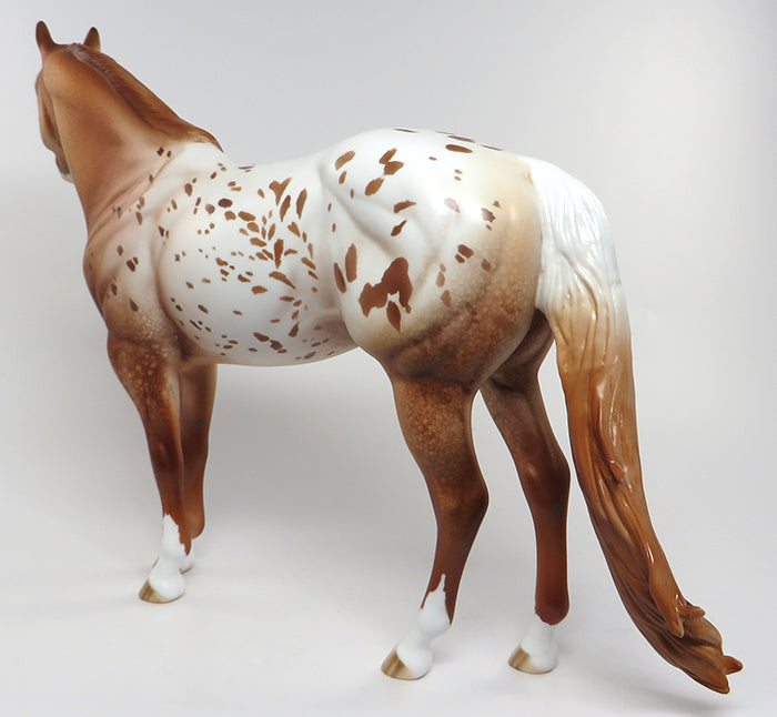 SPOT ME QUICK-OOAK CHESTNUT APPALOOSA ISH MODEL HORSE 6/3