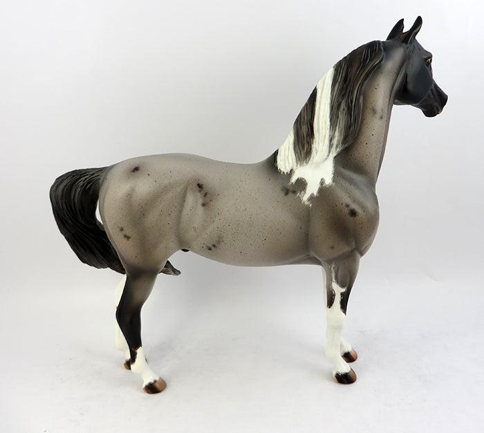 ZAMBONI ROANIE-OOAK ETCHED BAY TOBIANO MORGAN MODEL HORSE BY JULIE KEIM 11/18/16