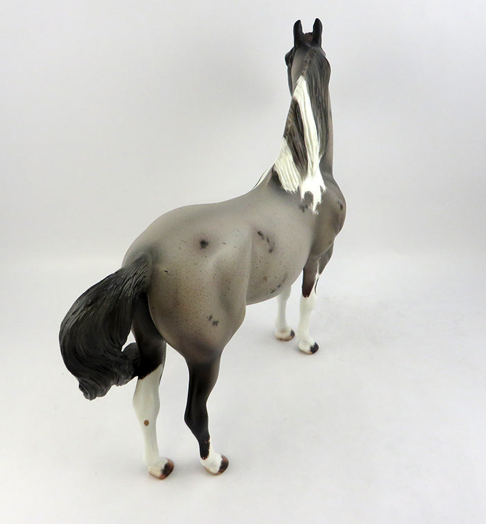 ZAMBONI ROANIE-OOAK ETCHED BAY TOBIANO MORGAN MODEL HORSE BY JULIE KEIM 11/18/16