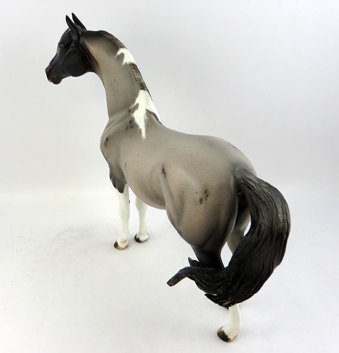 ZAMBONI ROANIE-OOAK ETCHED BAY TOBIANO MORGAN MODEL HORSE BY JULIE KEIM 11/18/16