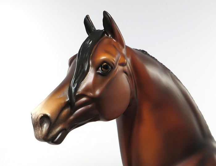 POLKA DOT PETE-OOAK BAY APPALOOSA MORGAN MODEL HORSE 6/3